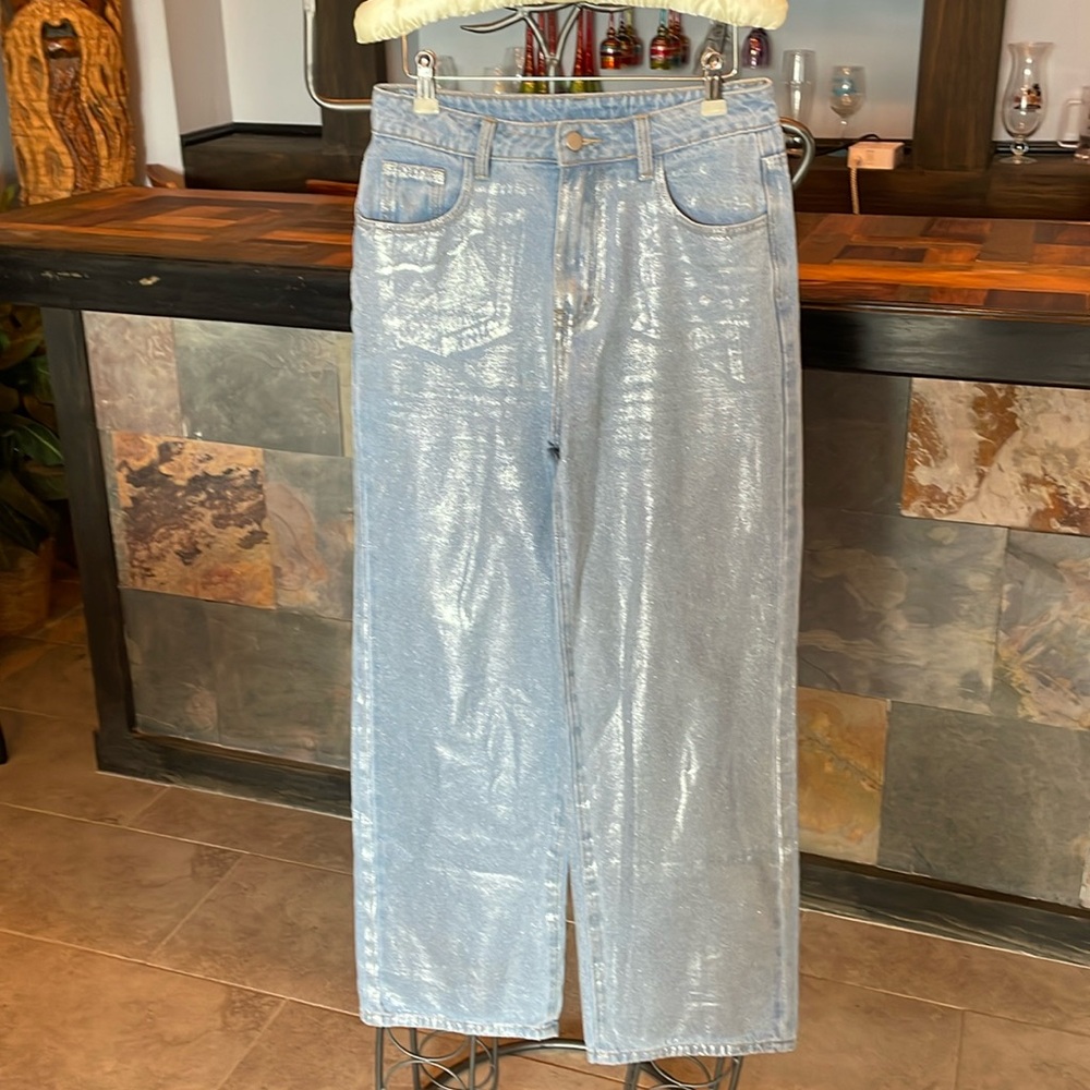 Cider high rise flare leg Jeans size Small